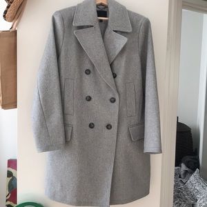 Grey Banana Republic wool coat